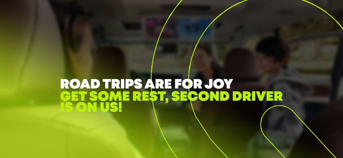 Second Driver Included for Free!